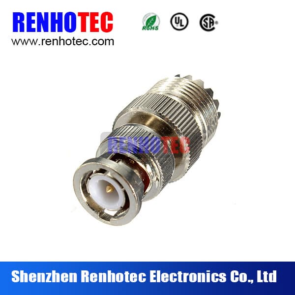 RF Coaxial BNC Male to UHF Female Connector